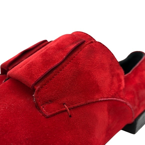 Zero + Maria Cornejo (RARE) Red Suede Loafers - Picture 5 of 9